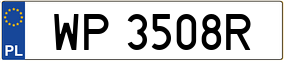 Truck License Plate
